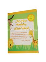 Baby Jungle Birthday theme Wish book