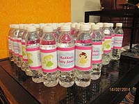 Fairy Princess Birthday theme Water bottle wrappers