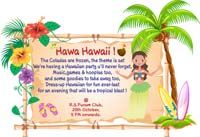 Hawaiian Party theme Rectangular Invitations
