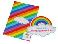 Rainbow shaped invite