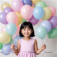 Multicolor Pastel Balloon Pack ( Pack of 50)