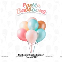 Multicolor Pastel Balloon Pack ( Pack of 50)