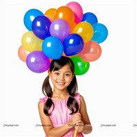 Solid color Balloons Multi color (Pack of 50)