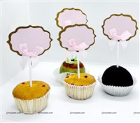 Blank Paper Cake Toppers- Pack of 5