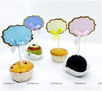 Blank Paper Cake Toppers- Pack of 5