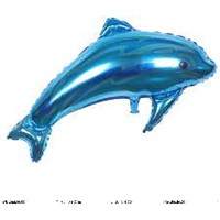 Blue Dolphin Foil Balloon