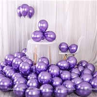 Purple Chrome Balloons (Pack of 10)