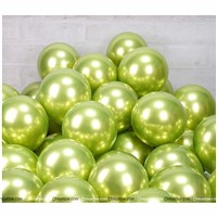 Light Green Chrome Balloons (Pack of 10)