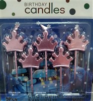 Rosegold Crown Candle 5pcs
