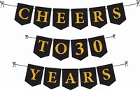 Cheers to 30 Years Banner 
