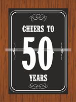 Cheers to 50th Birthday poster