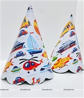 Vehicles Cone hats (Pack of 10)
