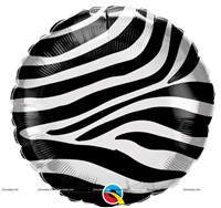 Zebra Stripes Foil Balloon (18 inch)