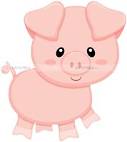 Cute Pig Cutout