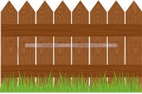 Wooden Fence Cutout