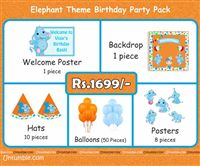 Baby Elephant Theme Mini Party Pack