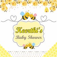 Bumble Bee Theme Baby shower backdrop