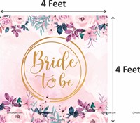 Bride To Be Floral Backdrop 