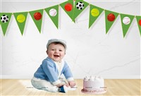Ball Theme Triangle Bunting (10 ft)