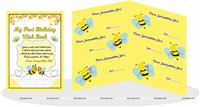 Bumble Bee Theme Birthday Wish Book