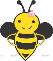 Smiling bee poster