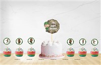 Army Theme Cup Cake Toppers Pack of 12