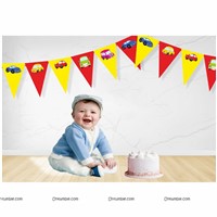 Car Theme Triangle Bunting (10 ft)