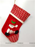 1.5ft Christmas Red and white Snowman stocking
