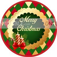Christmas Candle favour tags