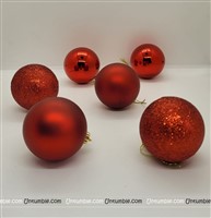 Glitter Ball Hanging (Red)