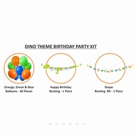 Dinosaur Birthday Letter Bunting Kit (Pack of 42 pcs)