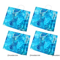 Blue Marble Print GIft Bags