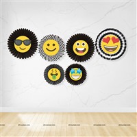 Emoji Theme Paper Fans
