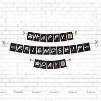 Friendship Day Gold Decoration Kit With Props