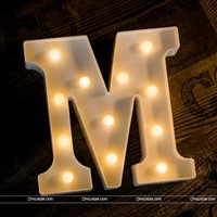 Alphabet M Marquee Light