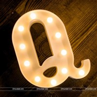 Alphabet Q Marquee Light