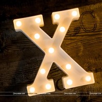 Alphabet X Marquee Light