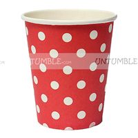 Red & White polka paper cups (Pack of 20)