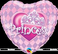 Princess Heart shaped Foil Balloon