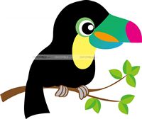 Toucan Bird cutout