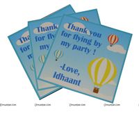 Hot Air Balloon Supplies theme Thank you cards