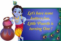 Krishna with pots poster