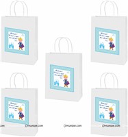 Stickered gift bags - Little Prince Theme Birthday Party | Prince Birthday Party