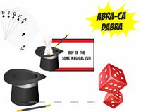 Magician Birthday theme Posters pack