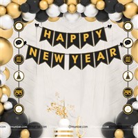 New Year Banner and Dangler Kit with Balloons