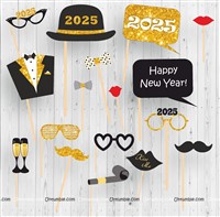 2025 New Year photo props