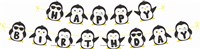 Penguin Theme Happy Birthday Banner 