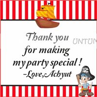 Little Pirate Thank you cards