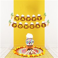 Happy Pongal Bunting Banner