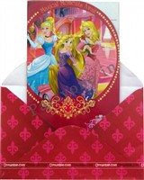 Disney Princess Invitations(set of 10 ) 